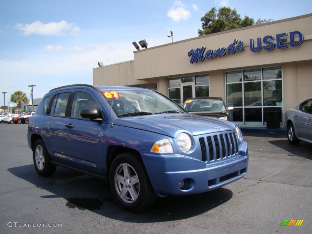 2007 Compass Sport - Marine Blue Pearlcoat / Pastel Slate Gray photo #2