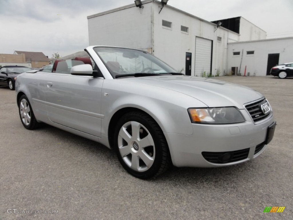 Light Silver Metallic 2005 Audi A4 3.0 quattro Cabriolet Exterior Photo #52333206
