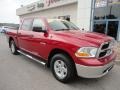 2009 Inferno Red Crystal Pearl Dodge Ram 1500 SLT Crew Cab 4x4  photo #2