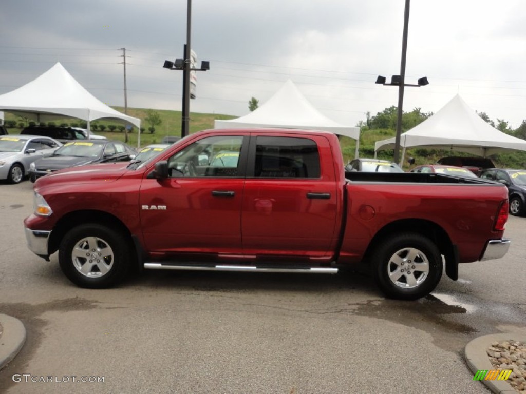 Inferno Red Crystal Pearl 2009 Dodge Ram 1500 SLT Crew Cab 4x4 Exterior Photo #52334625