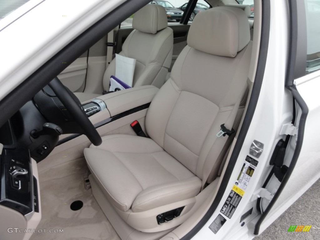 Champagne Full Merino Leather Interior 2010 BMW 7 Series 750Li xDrive Sedan Photo #52334838