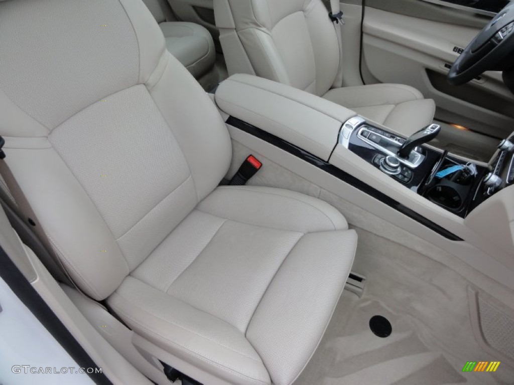 Champagne Full Merino Leather Interior 2010 BMW 7 Series 750Li xDrive Sedan Photo #52334910