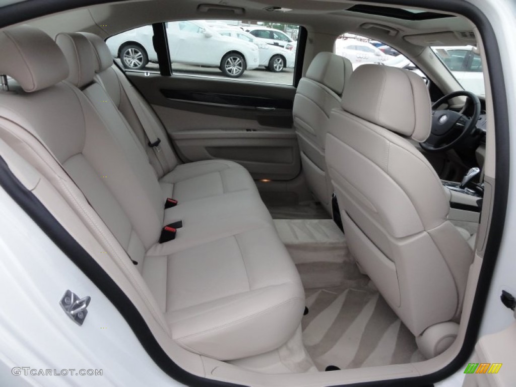 Champagne Full Merino Leather Interior 2010 BMW 7 Series 750Li xDrive Sedan Photo #52334970