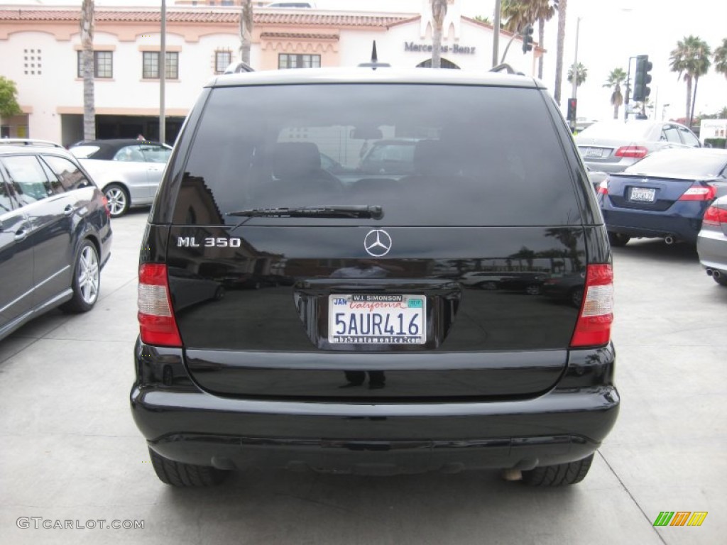 2003 ML 350 4Matic - Black / Charcoal photo #3