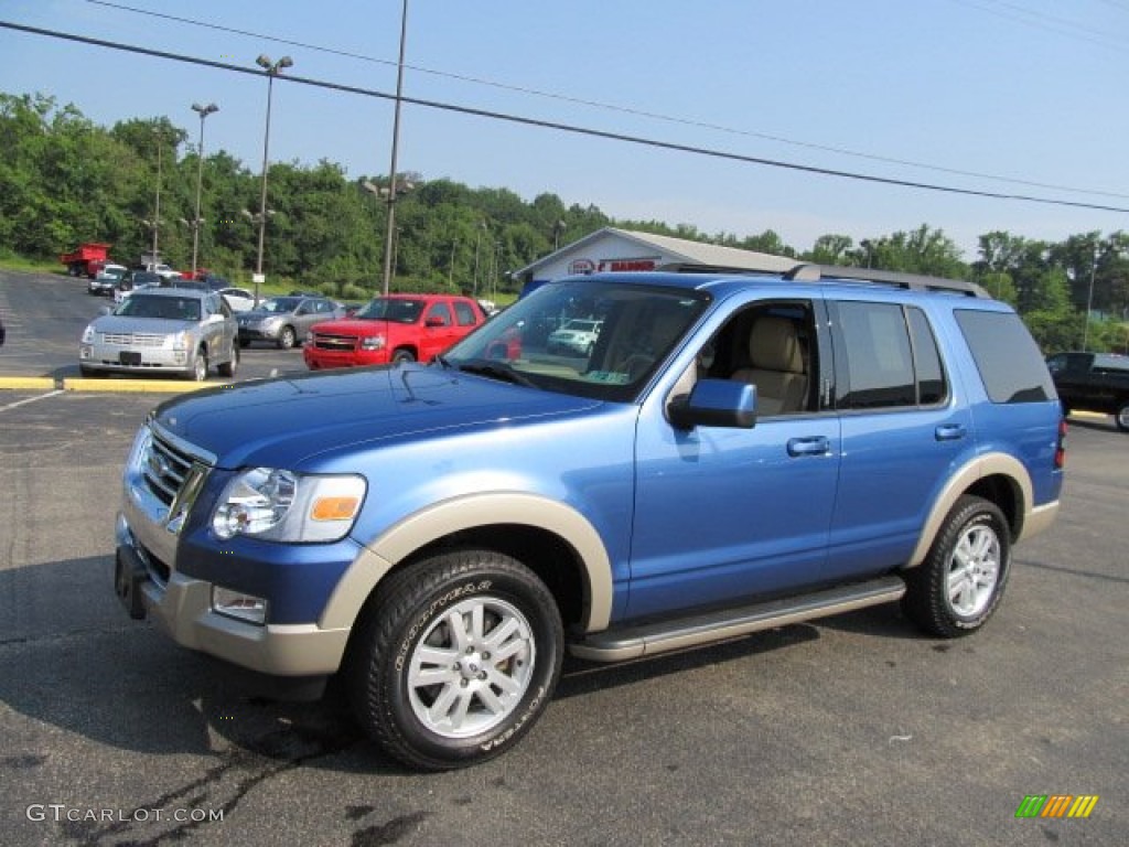 Sport Blue Metallic 2009 Ford Explorer Eddie Bauer 4x4 Exterior Photo #52336815