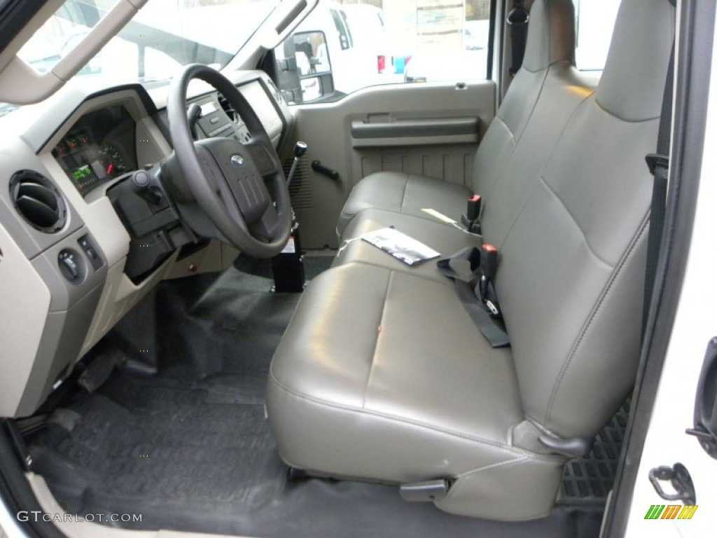 Medium Stone Interior 2010 Ford F450 Super Duty SuperCab Chassis Dump Truck Photo #52338825