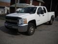 2007 Summit White Chevrolet Silverado 2500HD Work Truck Extended Cab 4x4  photo #1