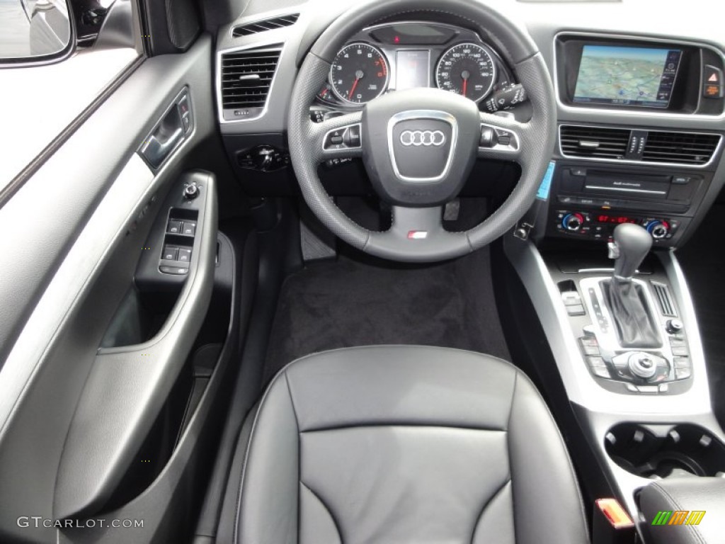 2009 Audi Q5 3.2 Premium Plus quattro Black Dashboard Photo #52340140