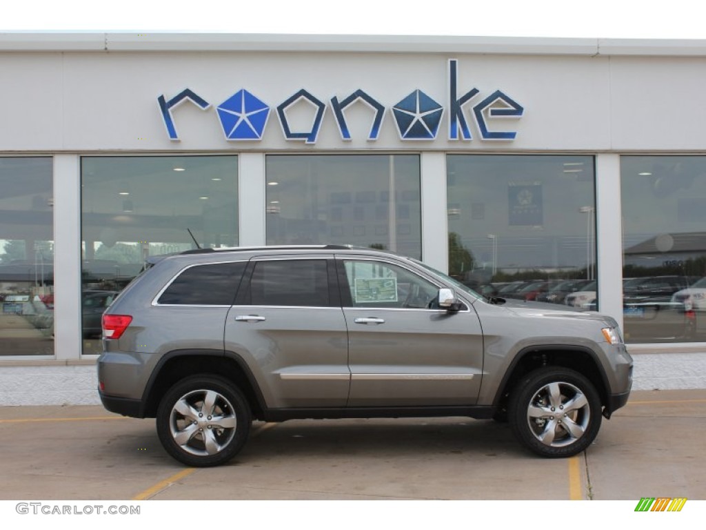 2011 Grand Cherokee Overland 4x4 - Mineral Gray Metallic / New Saddle/Black photo #2