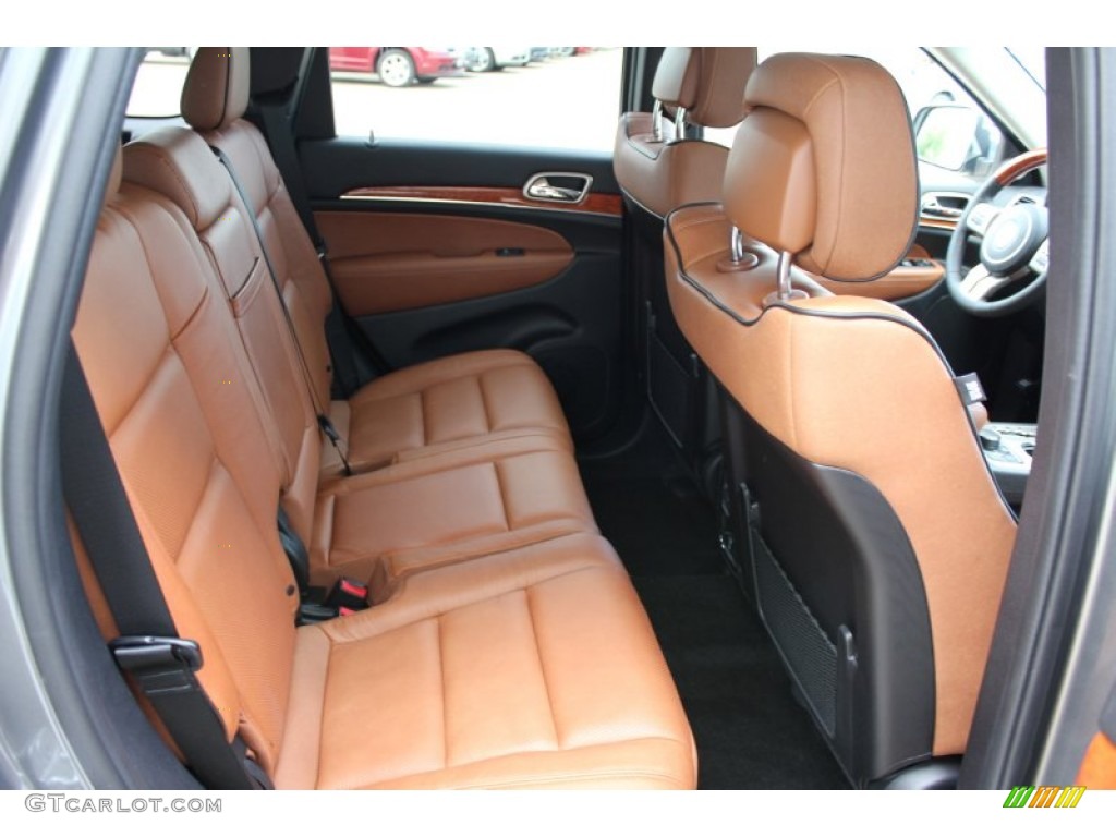 New Saddle/Black Interior 2011 Jeep Grand Cherokee Overland 4x4 Photo #52340490