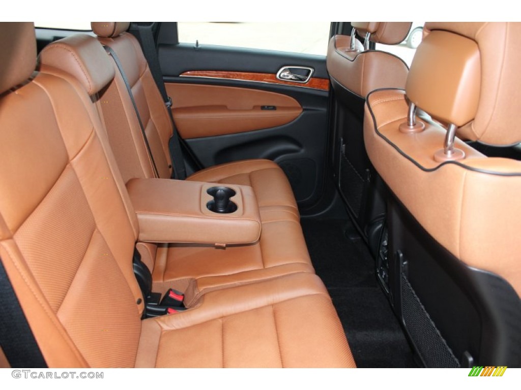 New Saddle/Black Interior 2011 Jeep Grand Cherokee Overland 4x4 Photo #52340505