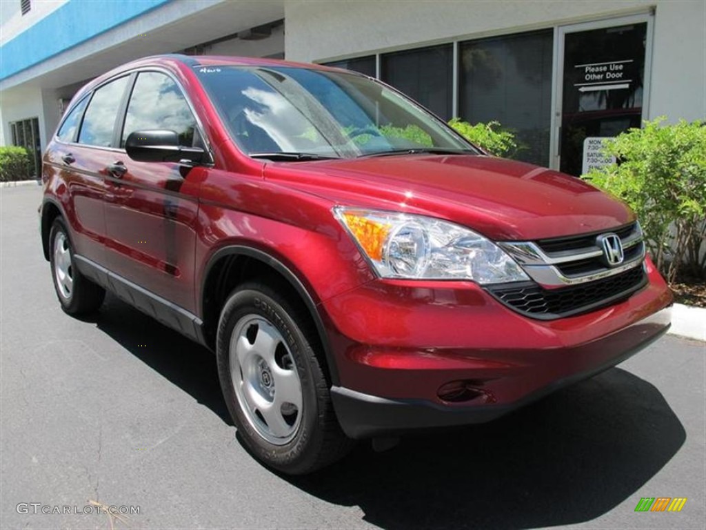 2011 CR-V LX 4WD - Tango Red Pearl / Gray photo #1