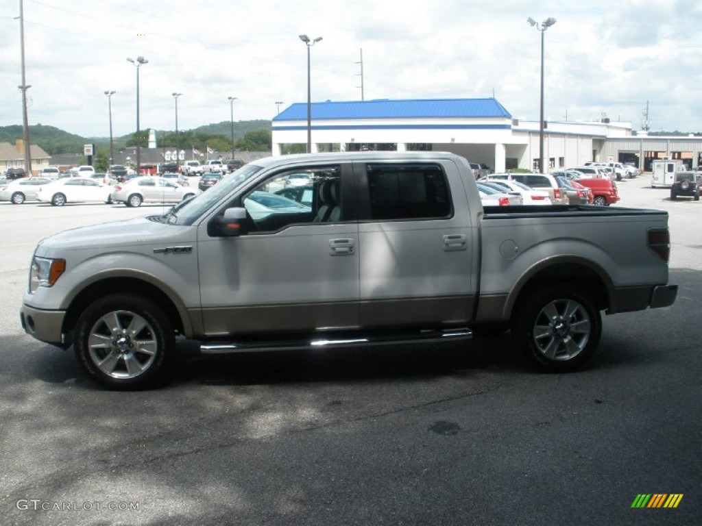 2010 F150 Lariat SuperCrew - Oxford White / Tan photo #13