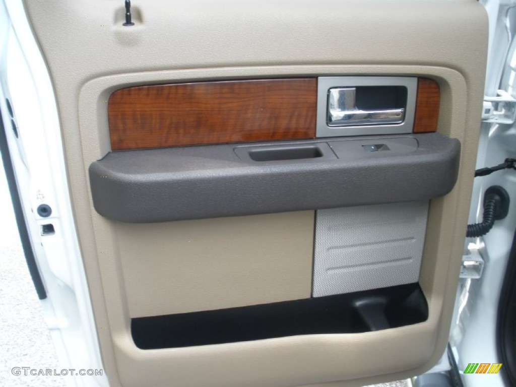 2010 F150 Lariat SuperCrew - Oxford White / Tan photo #21