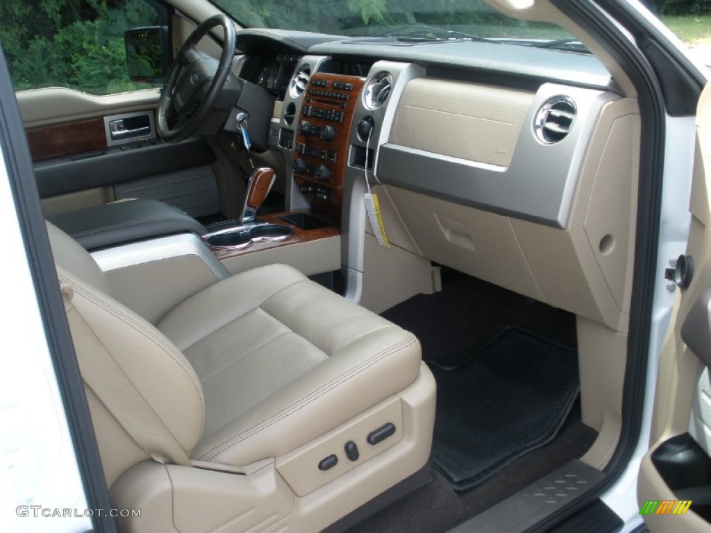 2010 F150 Lariat SuperCrew - Oxford White / Tan photo #23