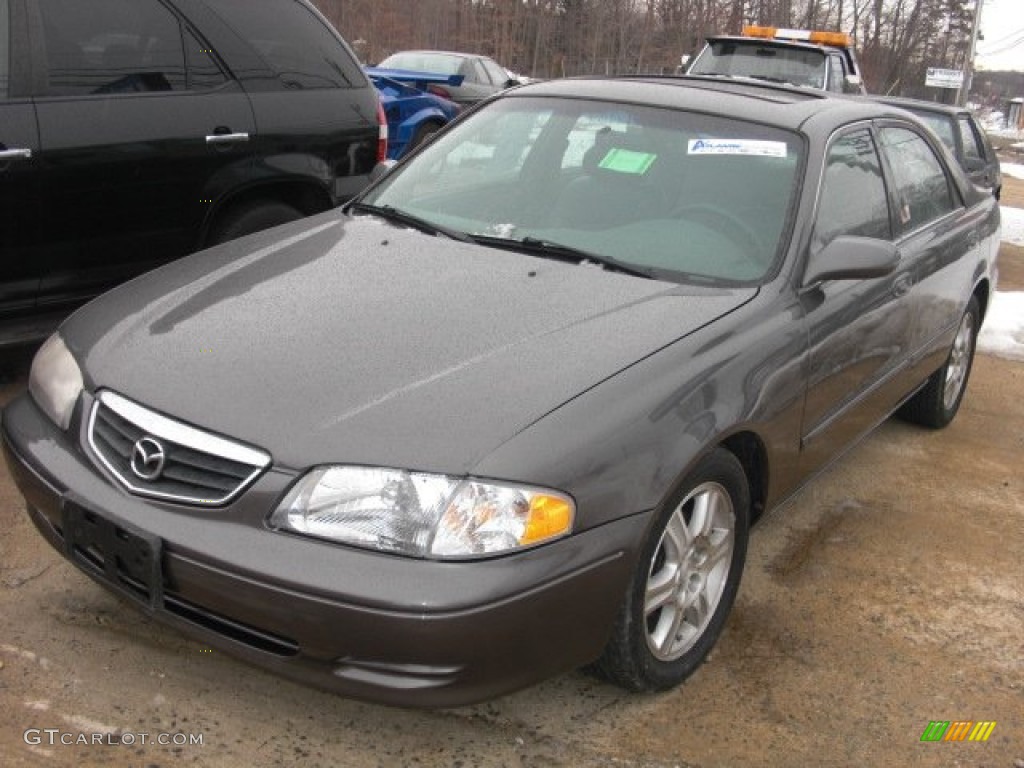 2001 626 LX V6 - Moonlight Gray Metallic / Gray photo #2