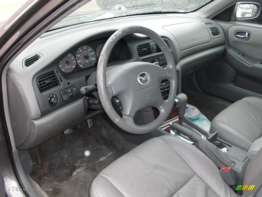 Gray Interior 2001 Mazda 626 LX V6 Photo #52342659