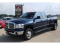 2008 Patriot Blue Pearl Dodge Ram 3500 Big Horn Edition Quad Cab 4x4 Dually  photo #1