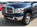 2008 Patriot Blue Pearl Dodge Ram 3500 Big Horn Edition Quad Cab 4x4 Dually  photo #2