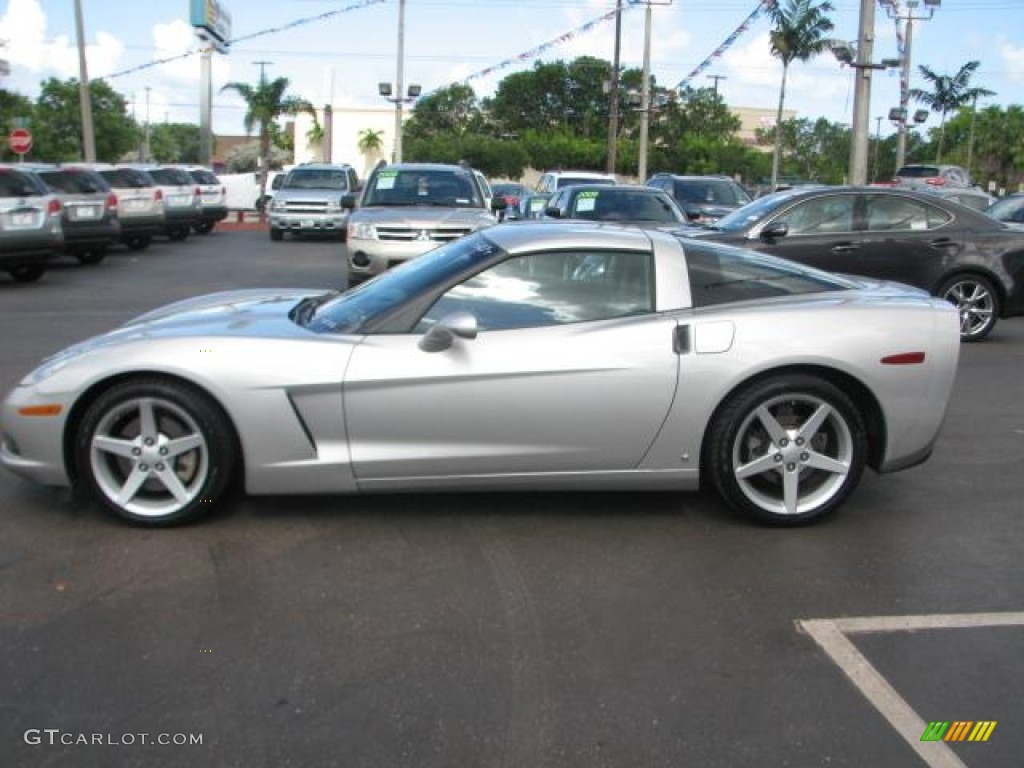 2007 Corvette Coupe - Machine Silver Metallic / Ebony photo #5
