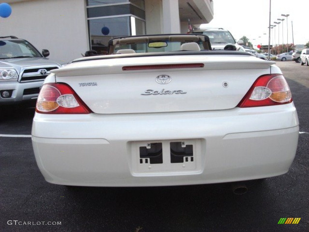 2002 Solara SLE V6 Convertible - Diamond White Pearl / Ivory photo #5