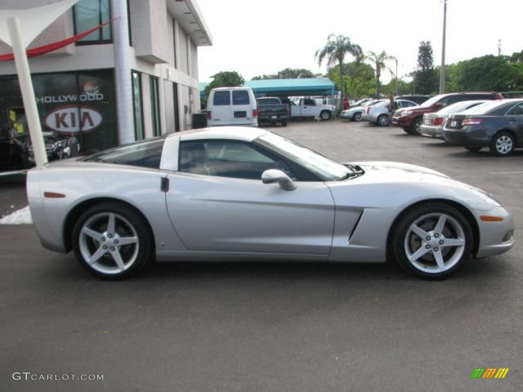 2007 Corvette Coupe - Machine Silver Metallic / Ebony photo #9