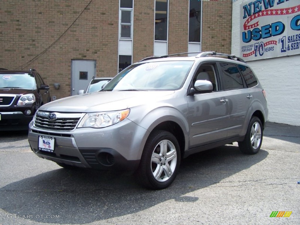 2009 Forester 2.5 X Premium - Steel Silver Metallic / Platinum photo #1