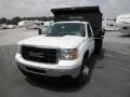 Summit White - Sierra 3500HD Work Truck Regular Cab Chassis Dump Truck Photo No. 3