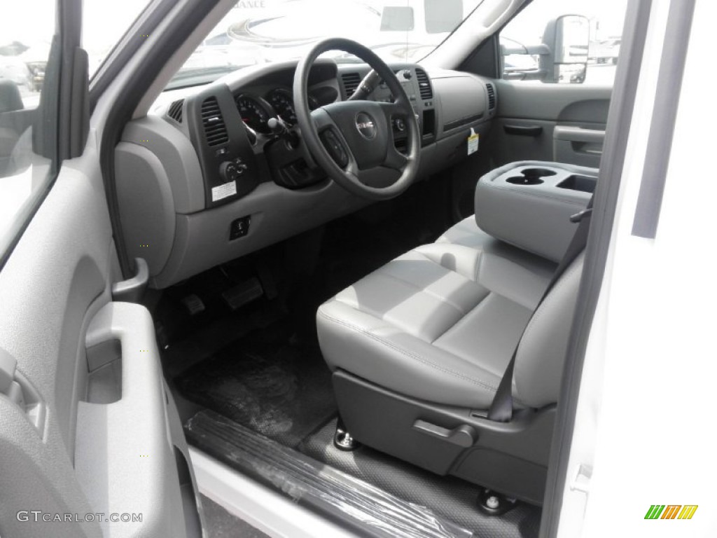 Dark Titanium Interior 2011 GMC Sierra 3500HD Work Truck Regular Cab Chassis Dump Truck Photo #52345335