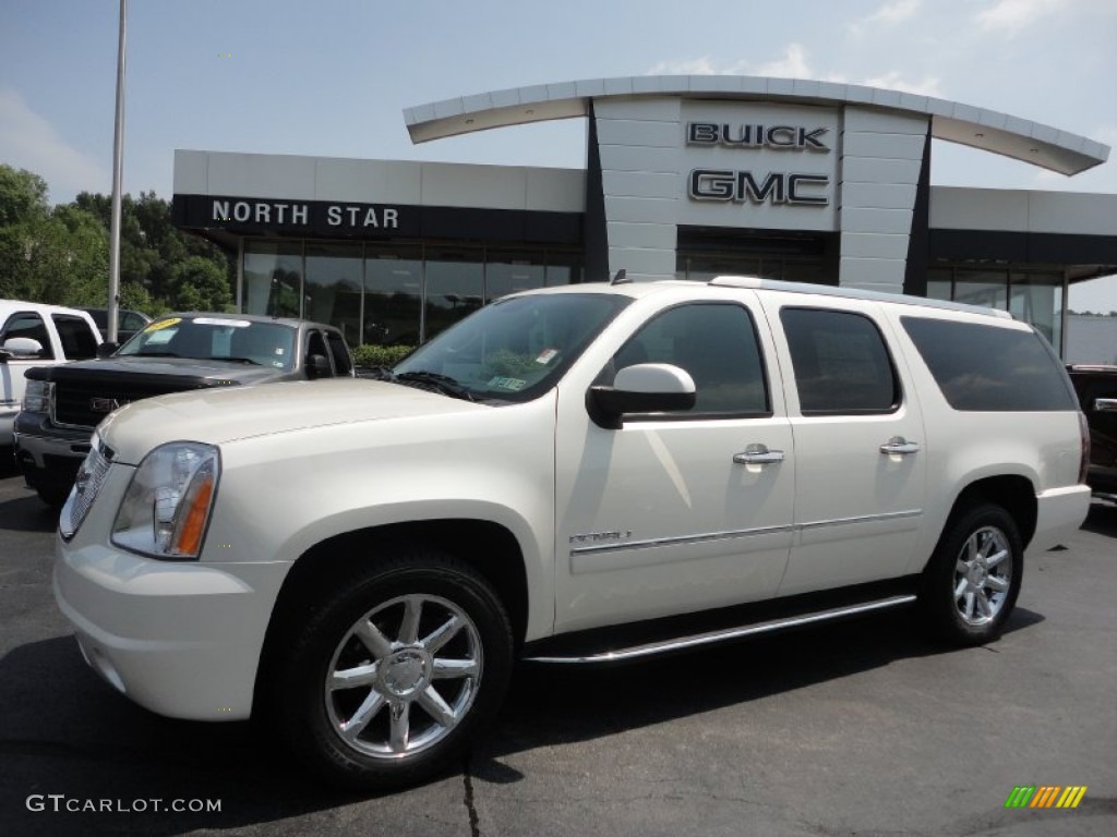 2011 Yukon XL Denali AWD - White Diamond Tintcoat / Ebony photo #1