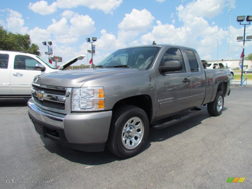 Graystone Metallic 2007 Chevrolet Silverado 1500 LT Extended Cab Exterior Photo #52345734