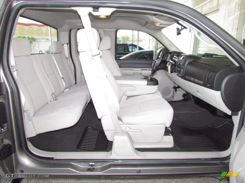 Light Titanium/Ebony Black Interior 2007 Chevrolet Silverado 1500 LT Extended Cab Photo #52345875