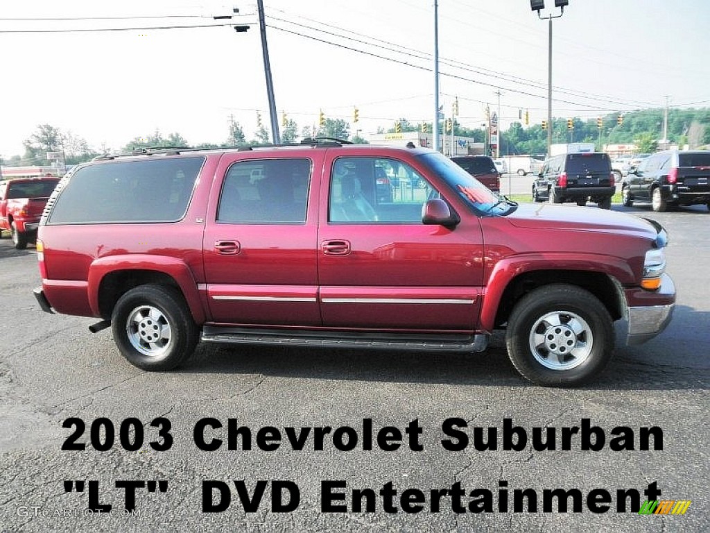 2003 Suburban 1500 LT 4x4 - Redfire Metallic / Gray/Dark Charcoal photo #1