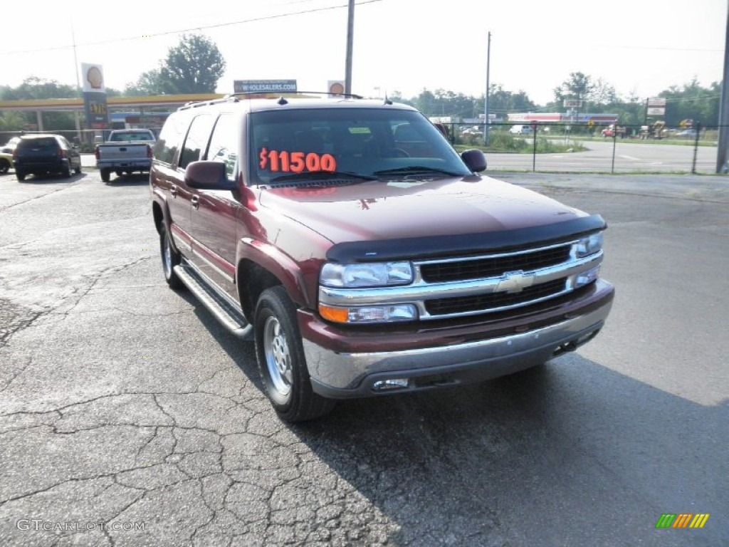 2003 Suburban 1500 LT 4x4 - Redfire Metallic / Gray/Dark Charcoal photo #2