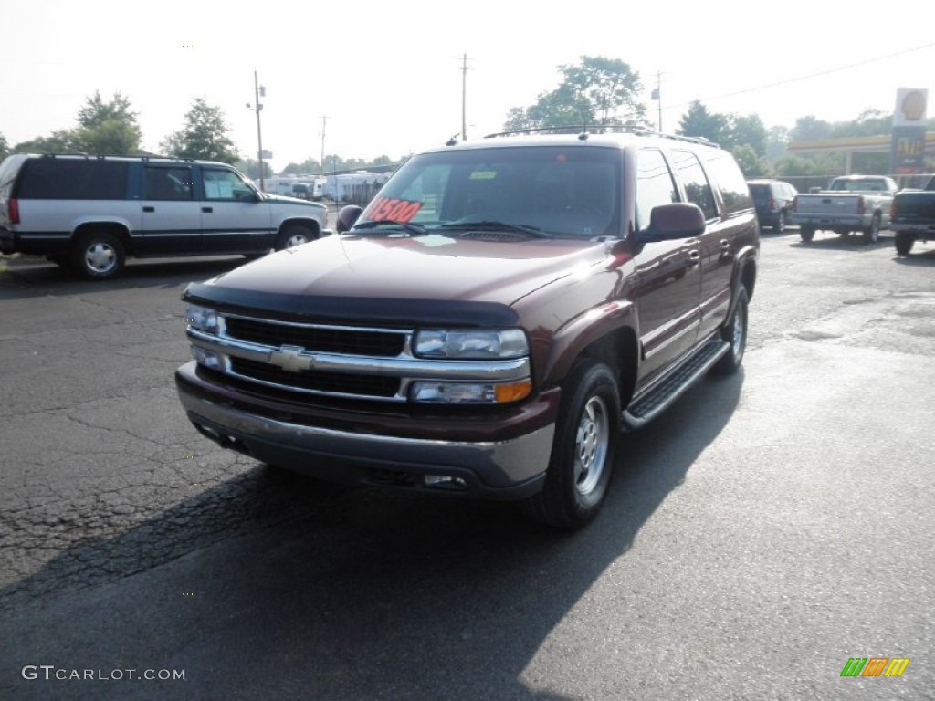 2003 Suburban 1500 LT 4x4 - Redfire Metallic / Gray/Dark Charcoal photo #3