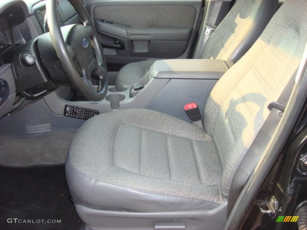 2002 Explorer XLS 4x4 - Black Clearcoat / Graphite photo #9