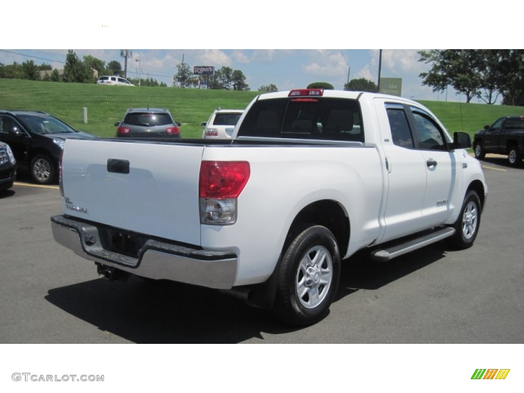 2008 Tundra SR5 Double Cab - Super White / Beige photo #5