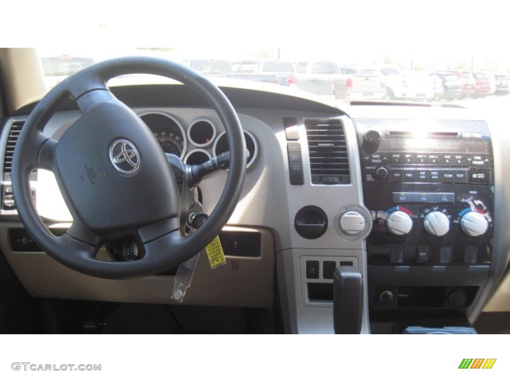 2008 Tundra SR5 Double Cab - Super White / Beige photo #17