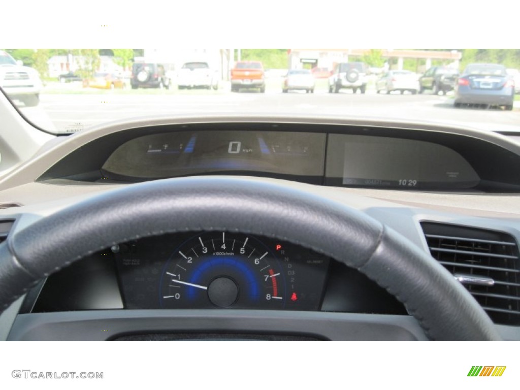 2012 Civic EX-L Sedan - Dyno Blue Pearl / Gray photo #24