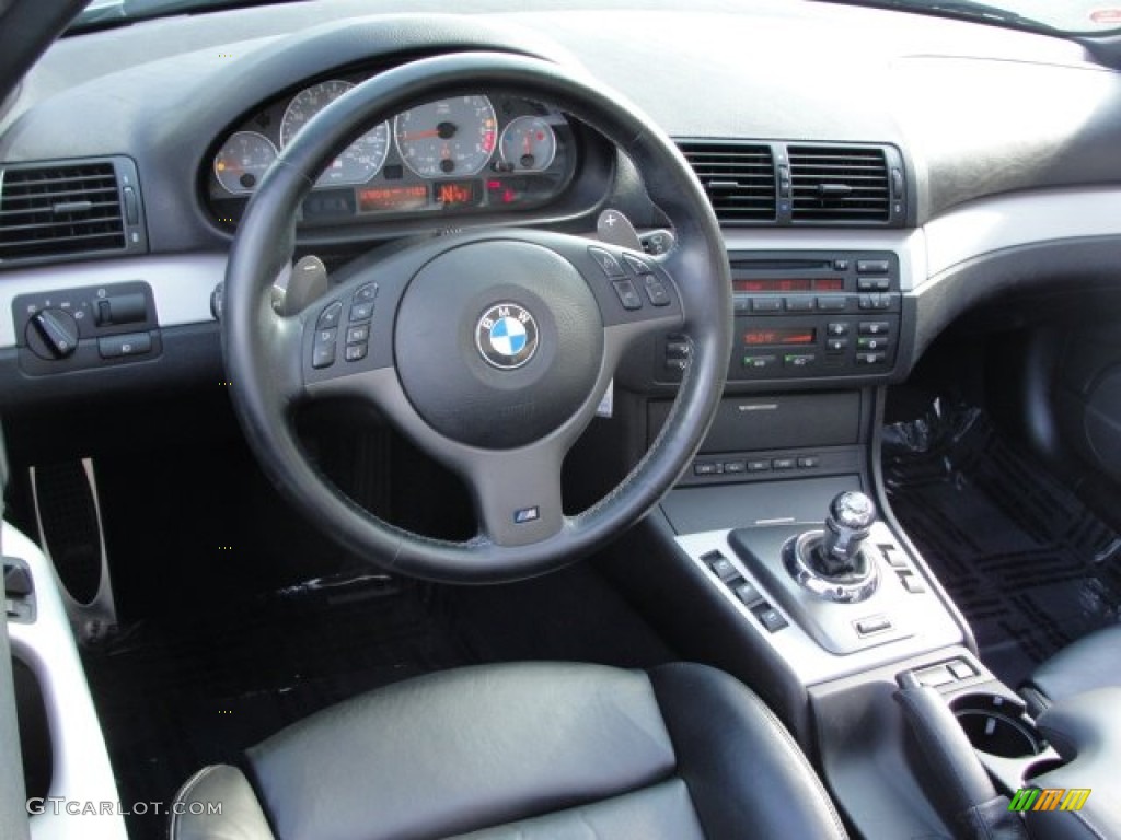 2004 BMW M3 Convertible Black Dashboard Photo #52354449