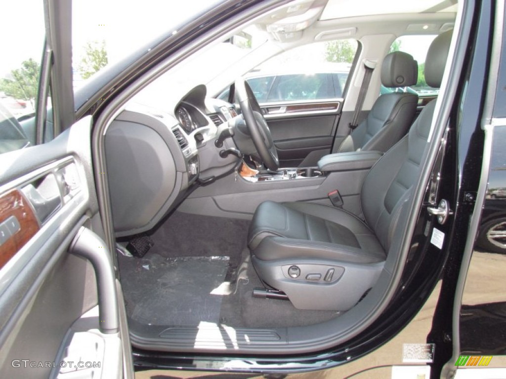 Black Anthracite Interior 2012 Volkswagen Touareg TDI Lux 4XMotion Photo #52354857