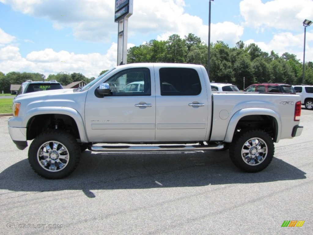 Pure Silver Metallic 2011 GMC Sierra 1500 SLE Crew Cab 4x4 Exterior Photo #52355262