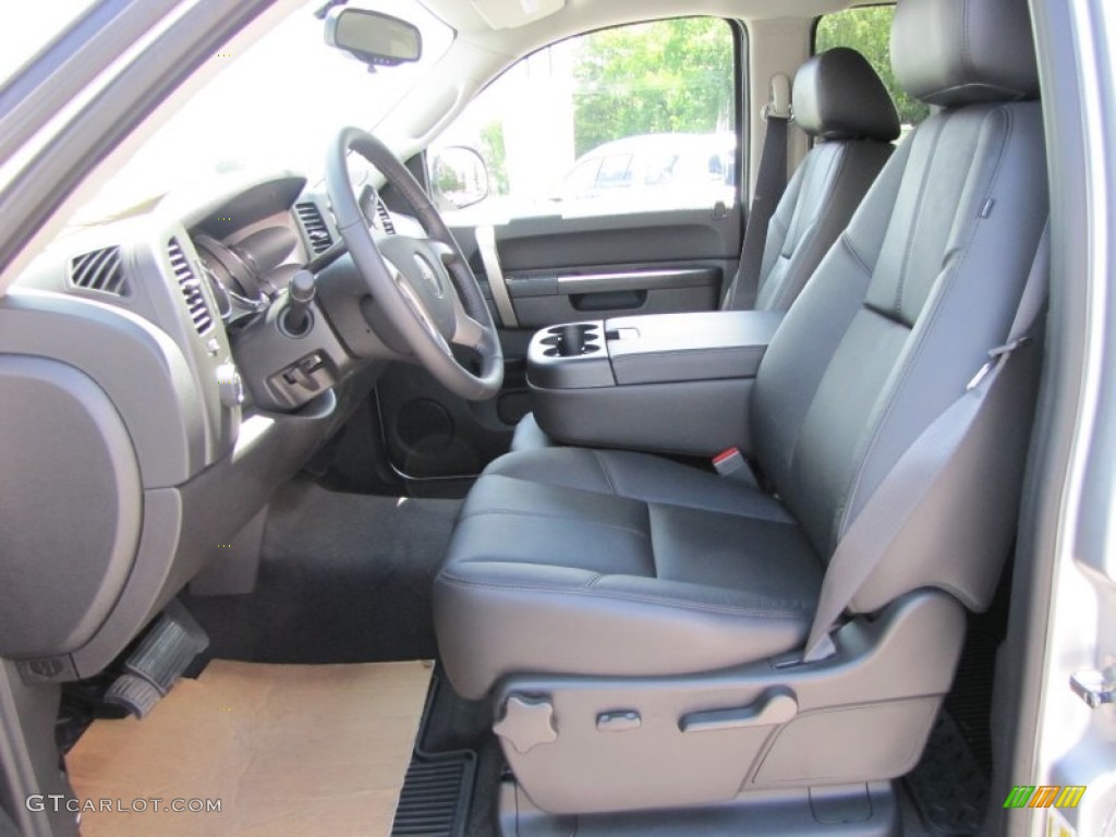 Ebony Interior 2011 GMC Sierra 1500 SLE Crew Cab 4x4 Photo #52355394