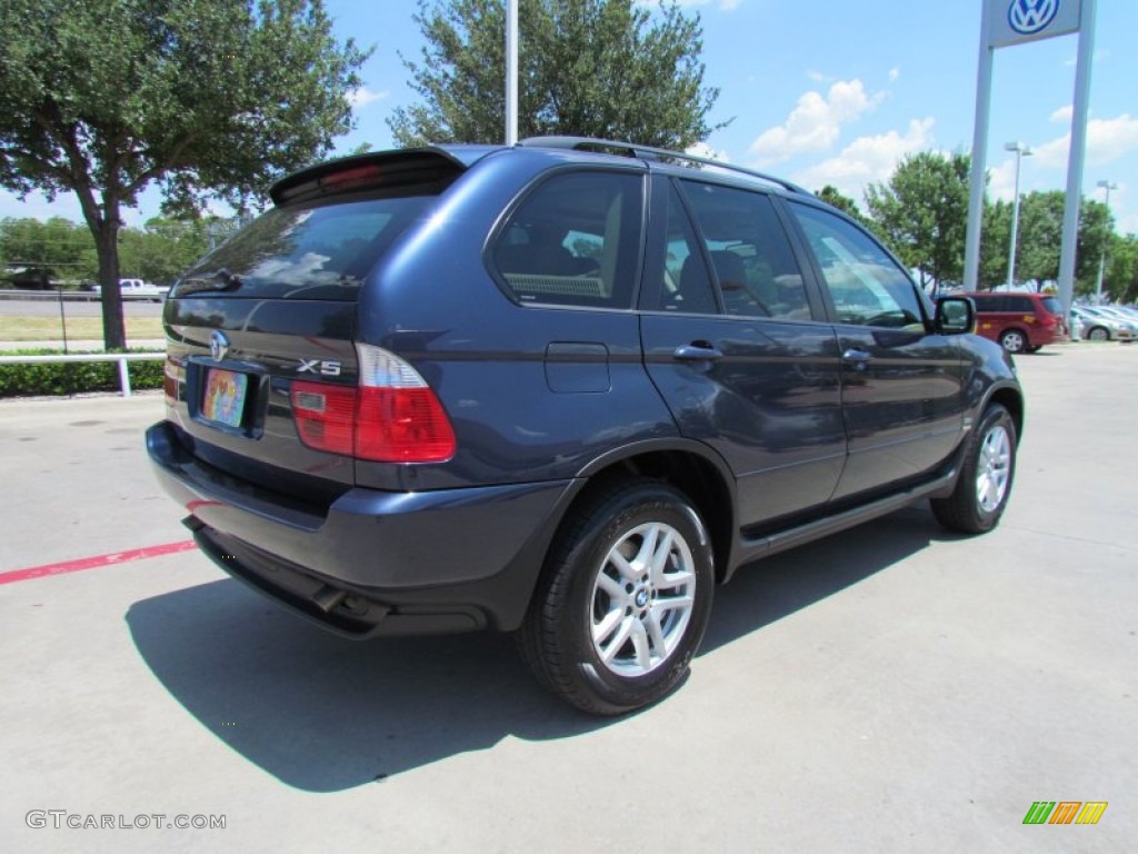 2005 X5 3.0i - Toledo Blue Metallic / Sand Beige photo #5