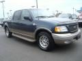 2001 Charcoal Blue Metallic Ford F150 King Ranch SuperCrew  photo #7