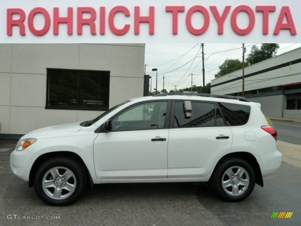 2007 RAV4 4WD - Super White / Ash Gray photo #1