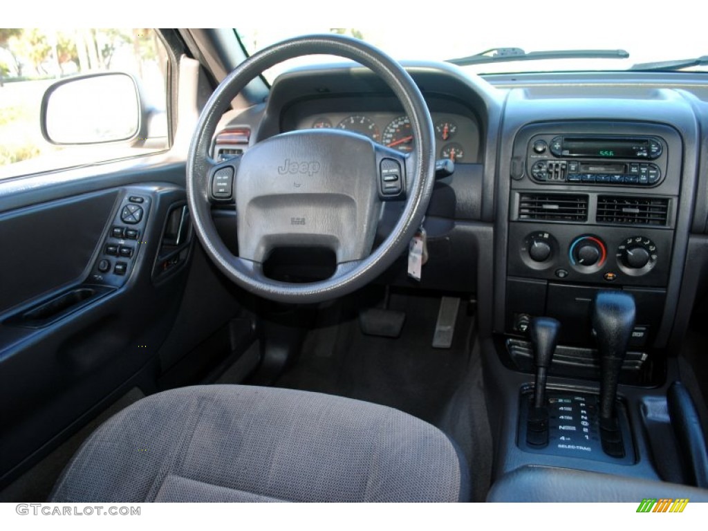 2000 Grand Cherokee Laredo 4x4 - Patriot Blue Pearlcoat / Agate photo #55