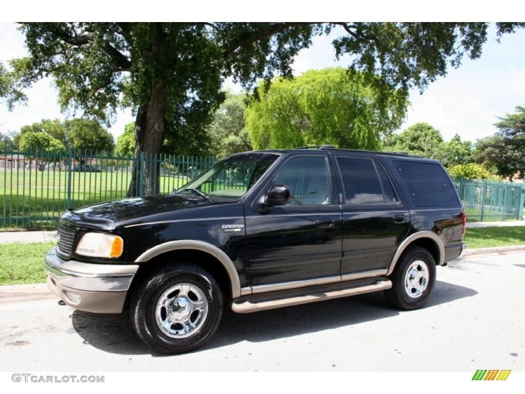 Black 2000 Ford Expedition Eddie Bauer 4x4 Exterior Photo #52357416