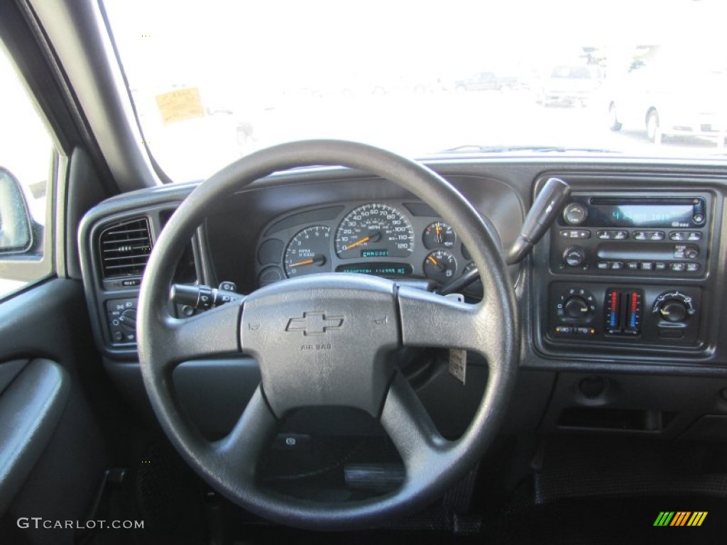 2003 Chevrolet Silverado 1500 Extended Cab Dark Charcoal Steering Wheel Photo #52357443