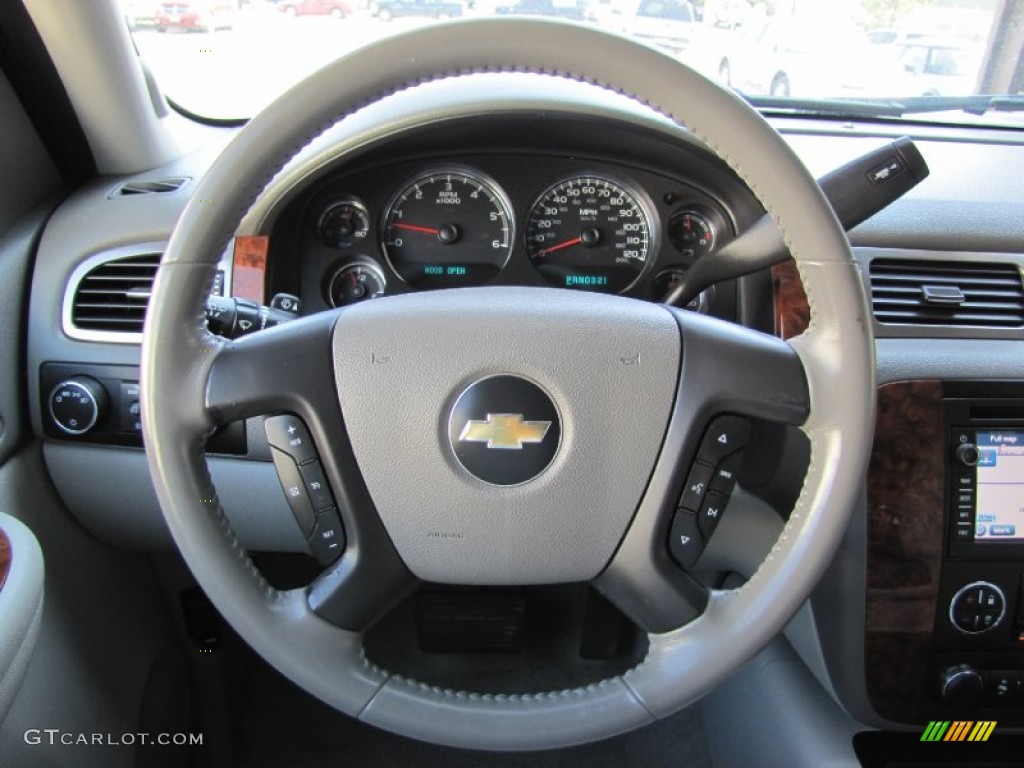 2007 Chevrolet Suburban 1500 LTZ 4x4 Light Titanium/Dark Titanium Steering Wheel Photo #52357668